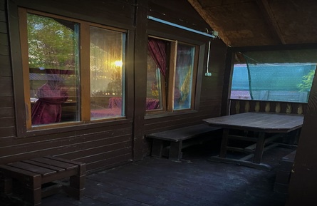 вид из окон баньки